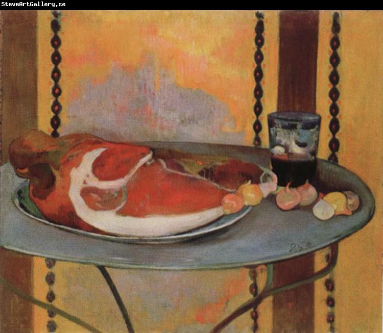 Paul Gauguin Style life with ham